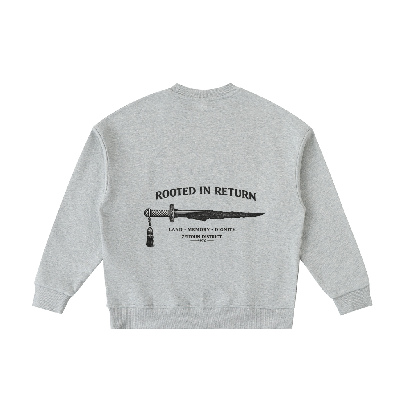 Sword of Return Palestinian Essential Fleece Kids' Crewneck Sweatshirt