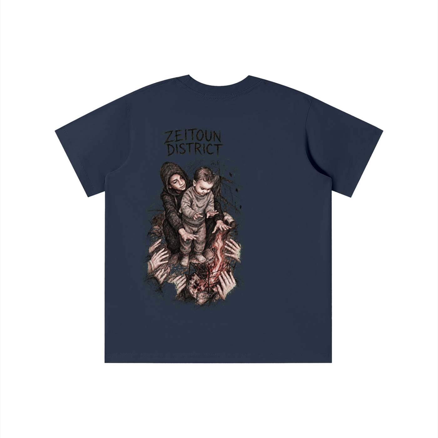 Palestinian Hands Around the Fire Essential Kids' T-shirt