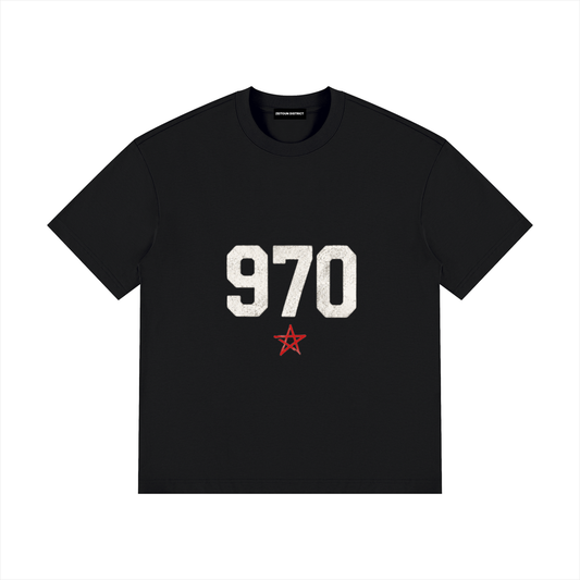 +970 Palestine – Zeitoun District Unisex Drop Shoulder Cotton T-Shirt