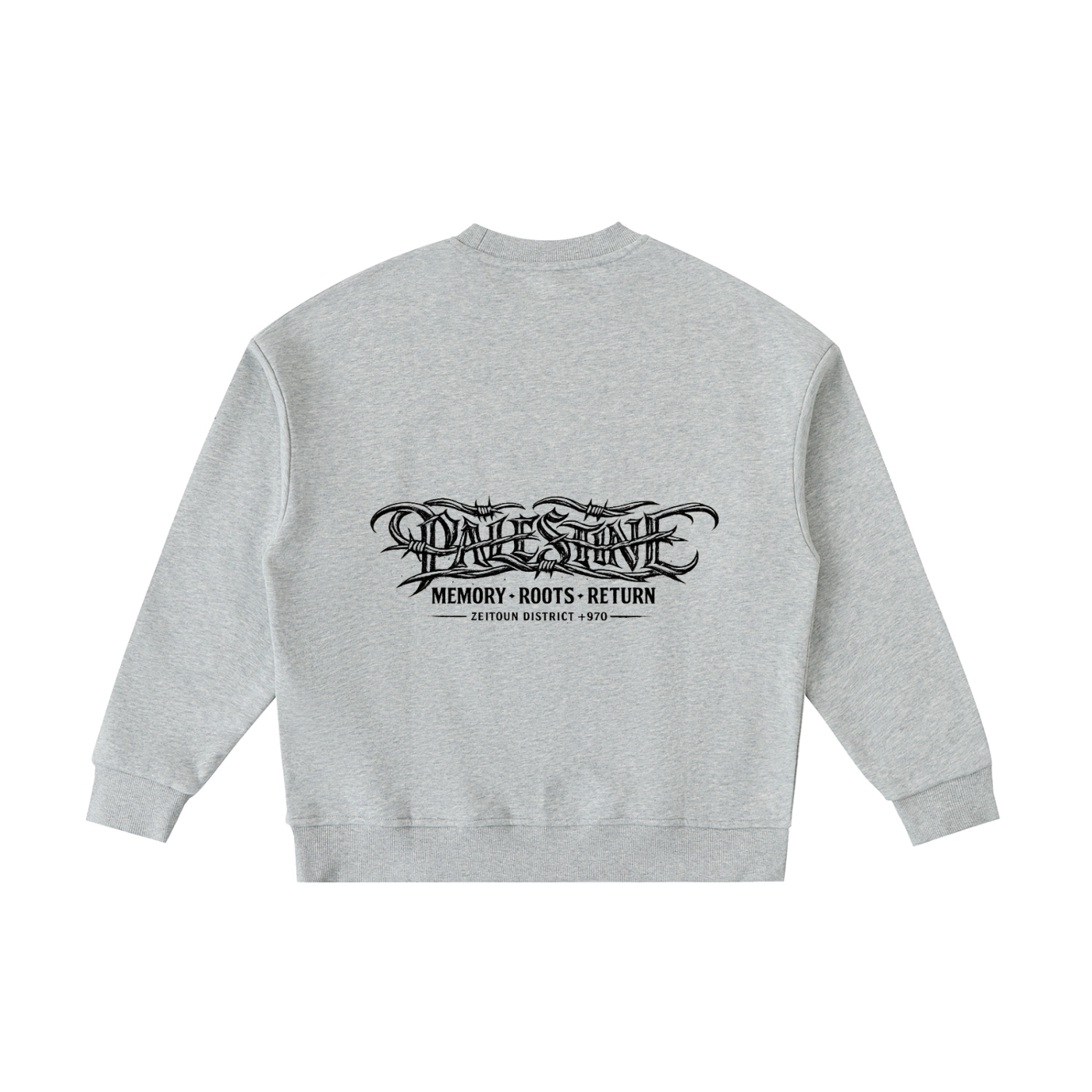 '+970 Palestine Essential Fleece Kids' Crewneck Sweatshirt