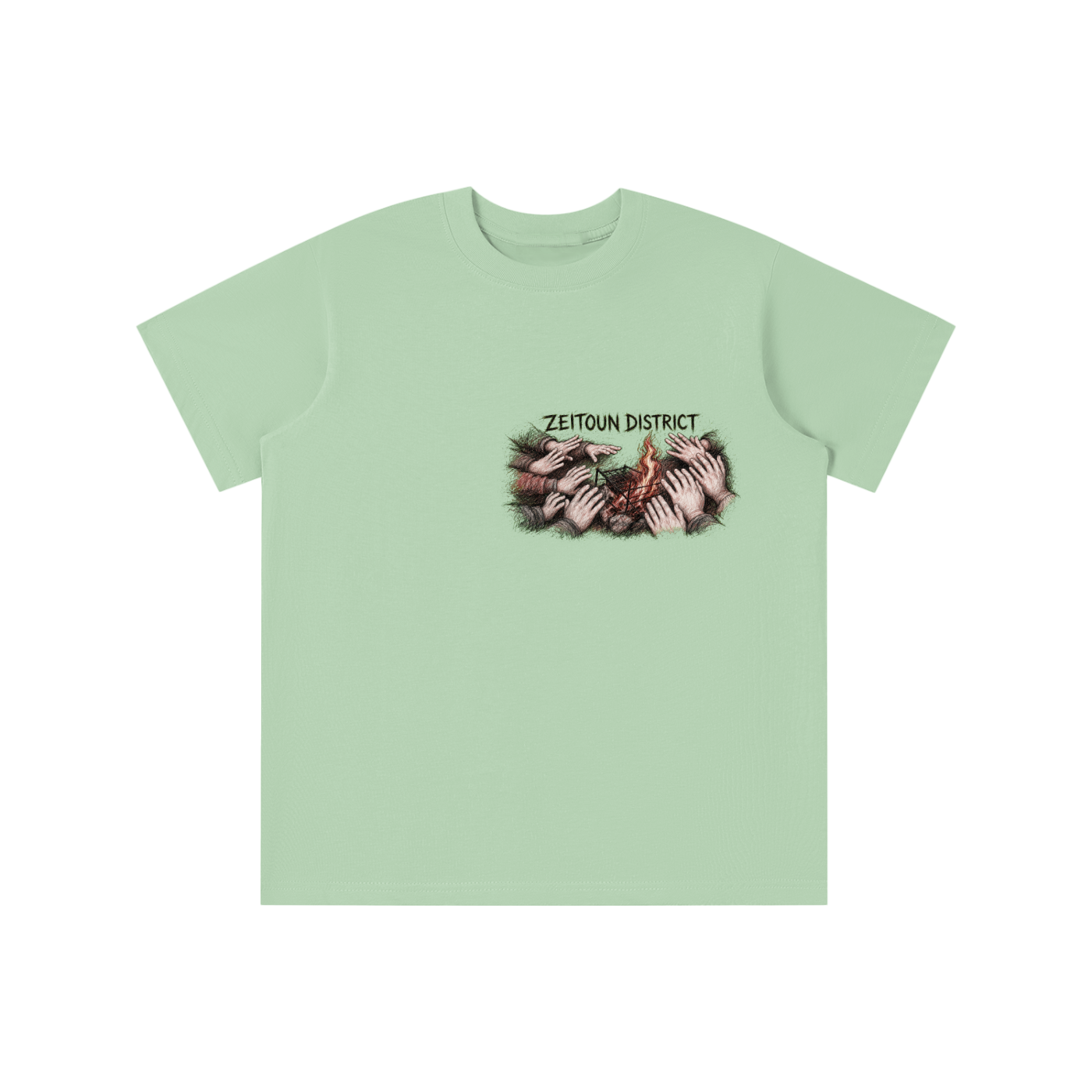 Palestinian Hands Around the Fire Essential Kids' T-shirt