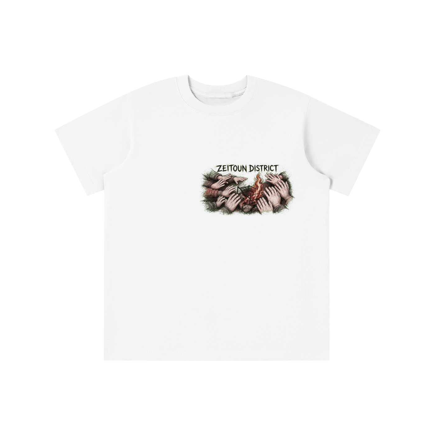 Palestinian Hands Around the Fire Essential Kids' T-shirt