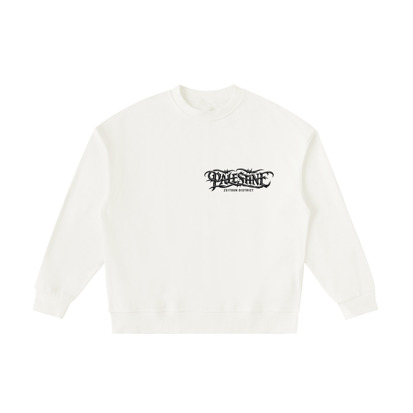 '+970 Palestine Essential Fleece Kids' Crewneck Sweatshirt