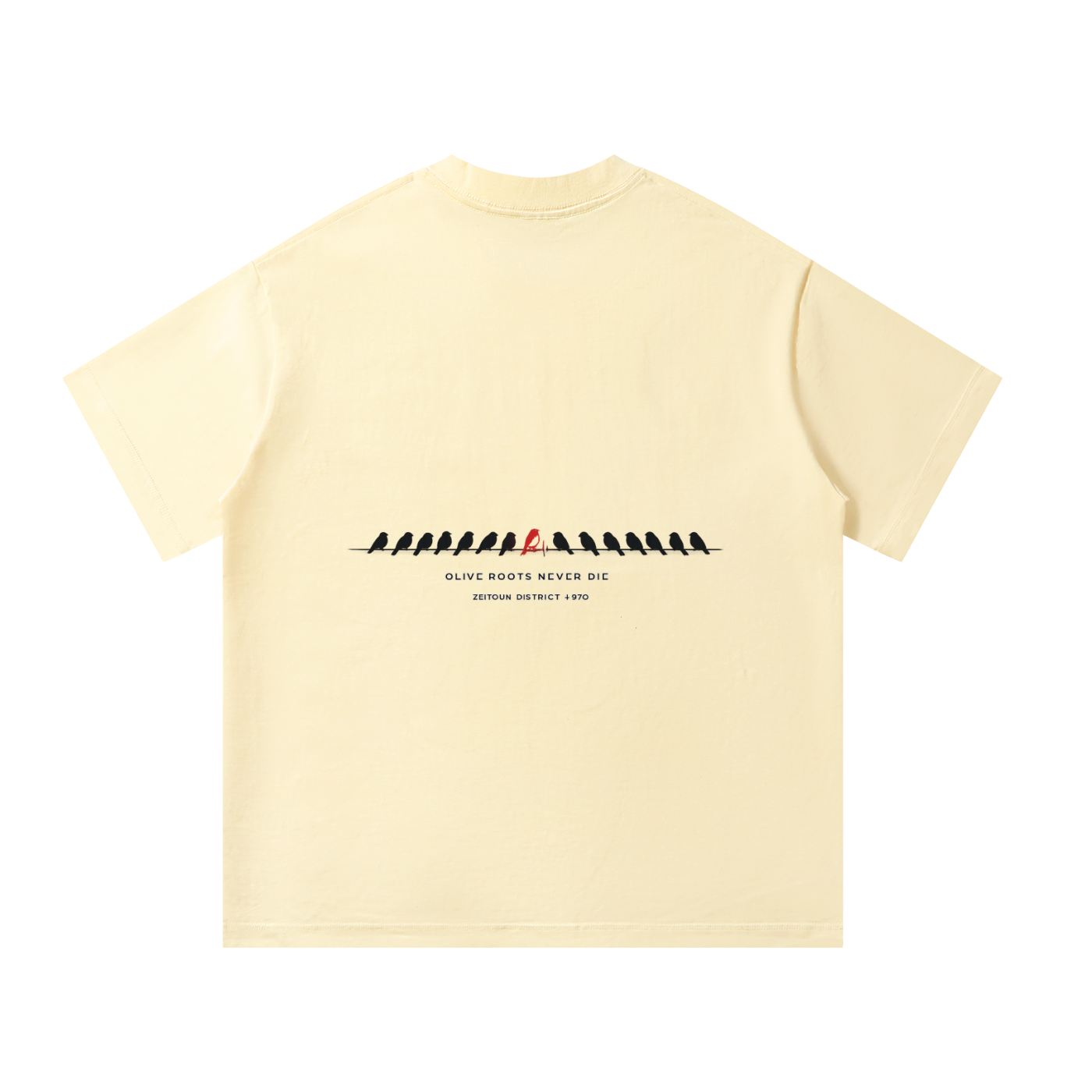 '+970 Birds on Wire Unisex Oversized T-Shirt