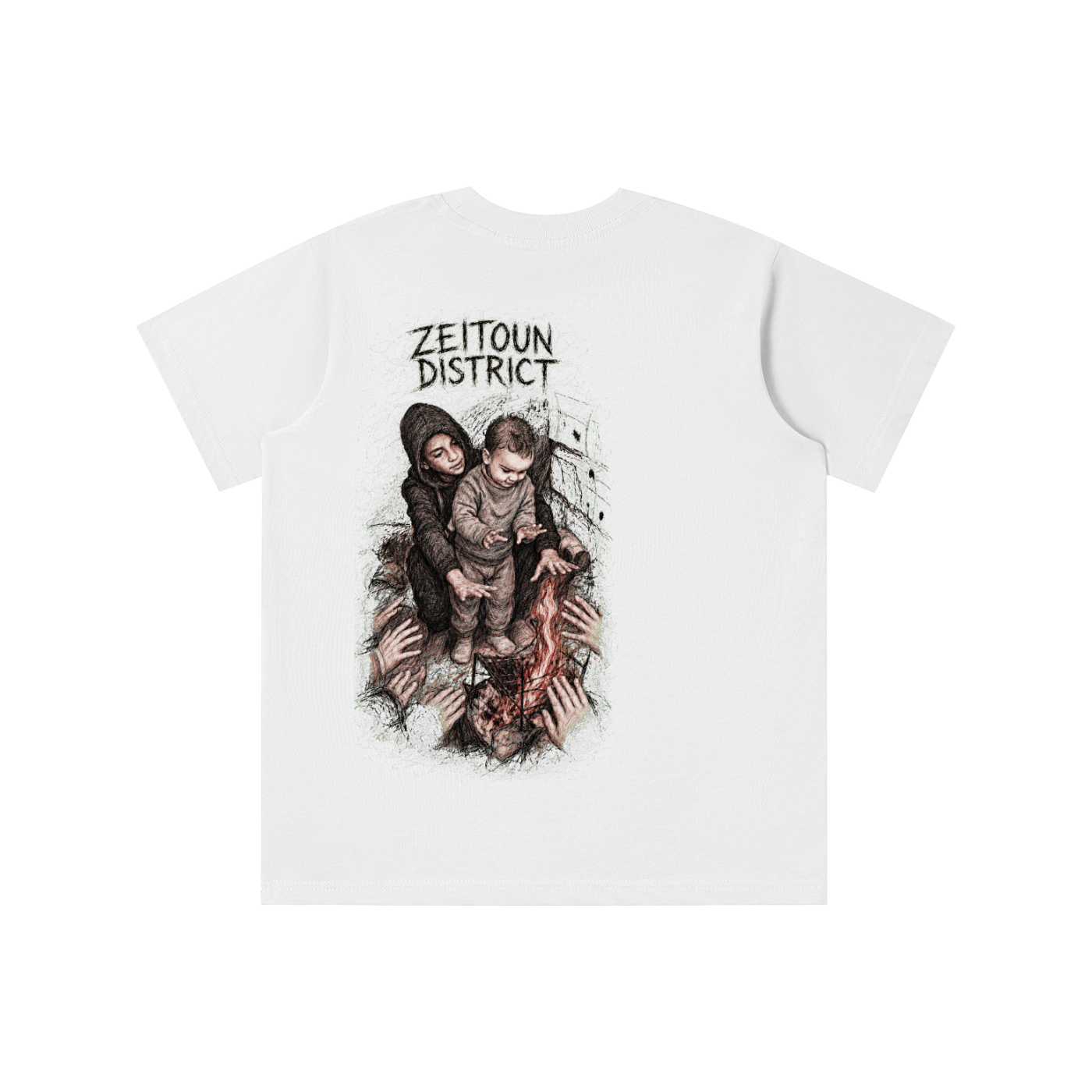 Palestinian Hands Around the Fire Essential Kids' T-shirt