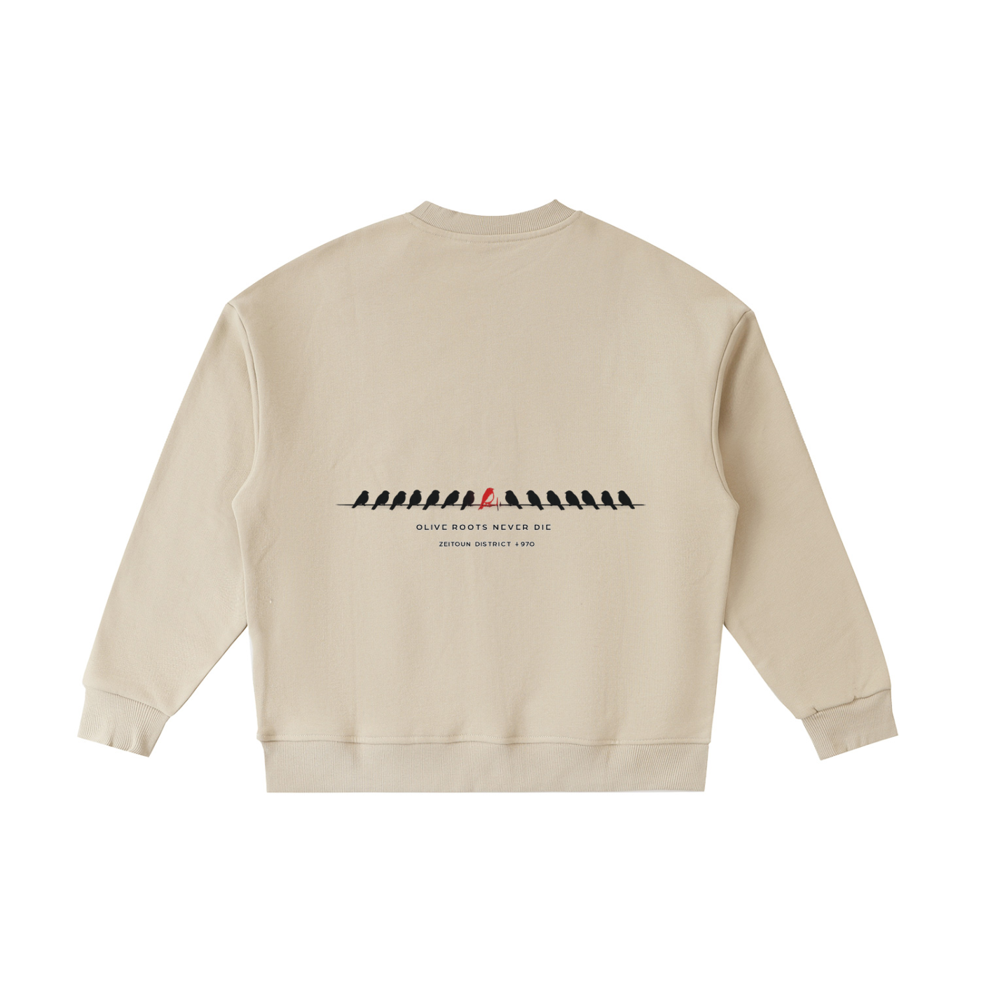 '+970 Birds on Wire Essential Fleece Kids' Crewneck Sweatshirt
