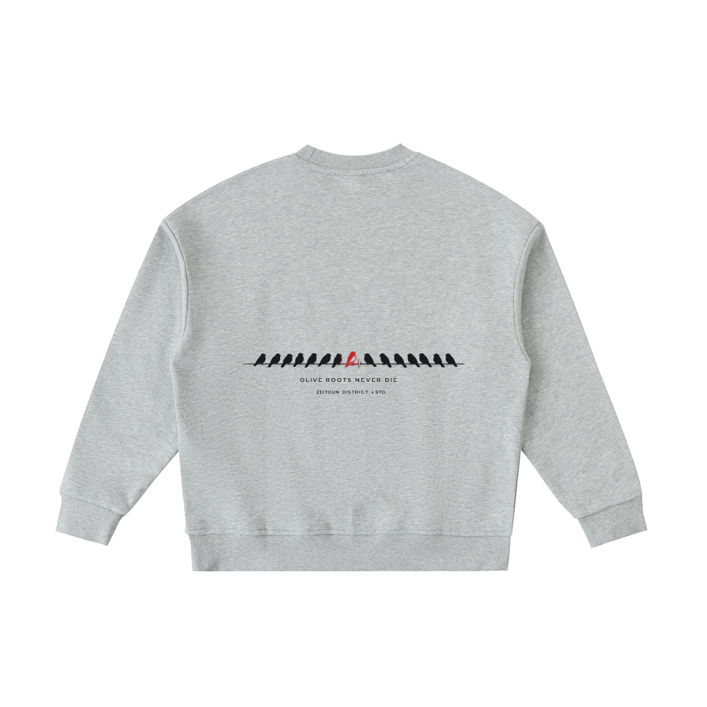 '+970 Birds on Wire Essential Fleece Kids' Crewneck Sweatshirt