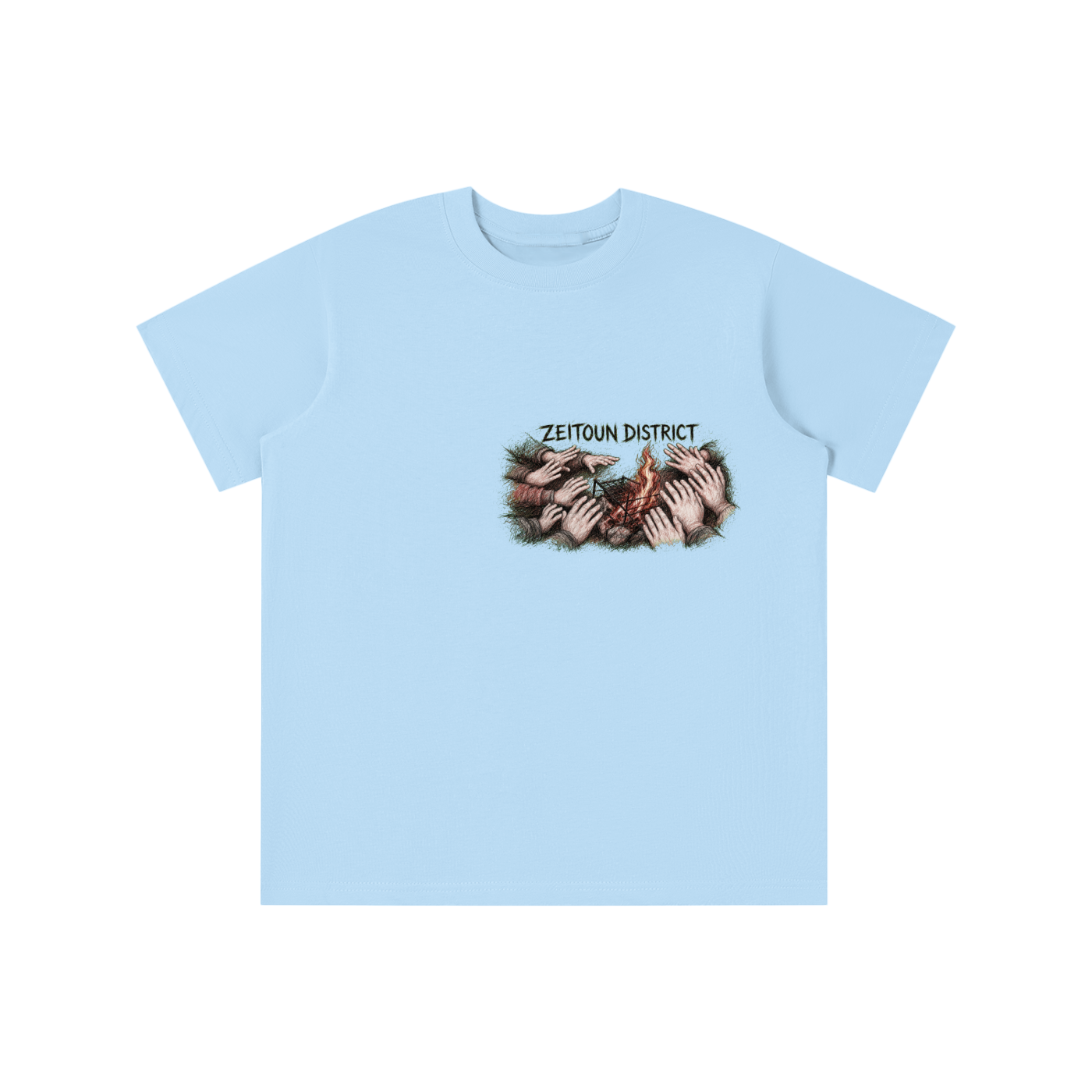 Palestinian Hands Around the Fire Essential Kids' T-shirt