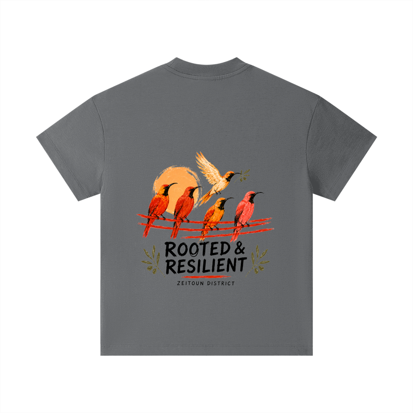 Rooted in Light Palestinian Sun Bird Pure Cotton Essential Kids T-Shirt