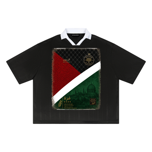 Gaza +970 Palestine Football Boxy Jersey – Zeitoun District