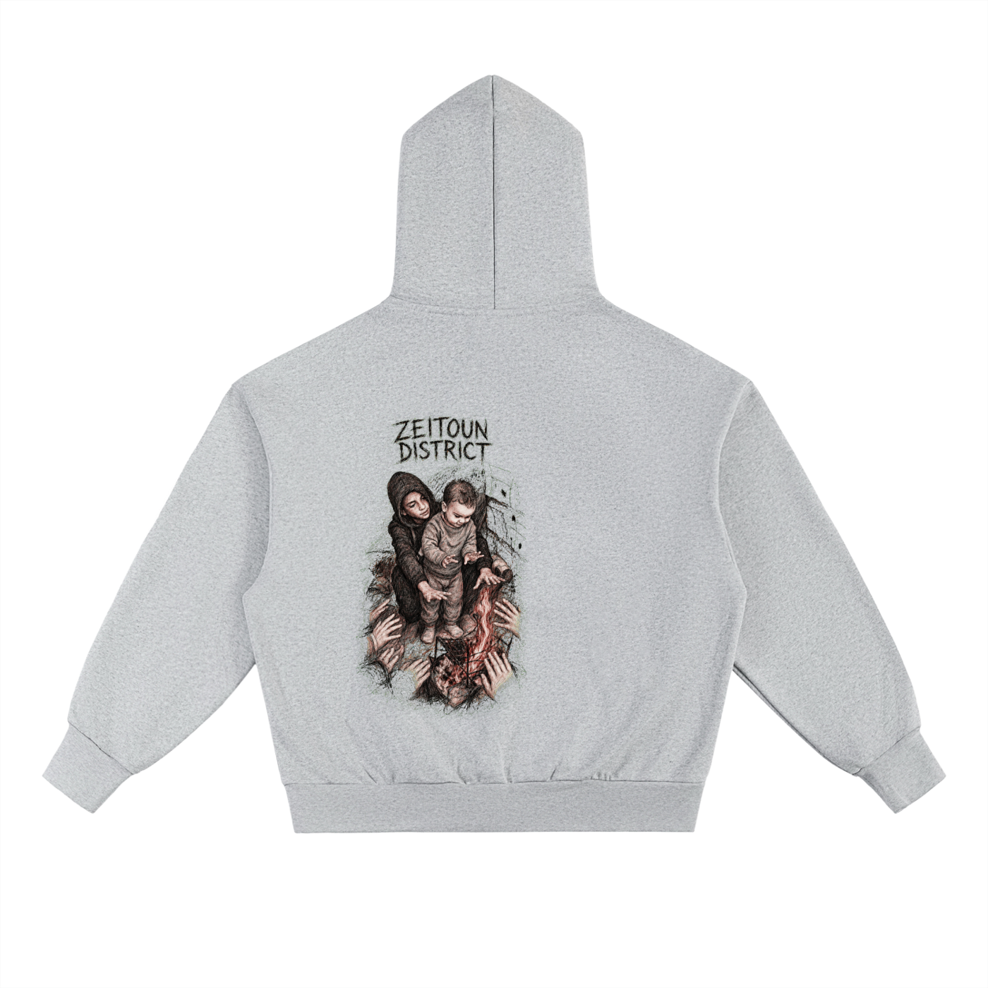 Hands Around the Fire Essential Heavyweight Fleece Hoodie