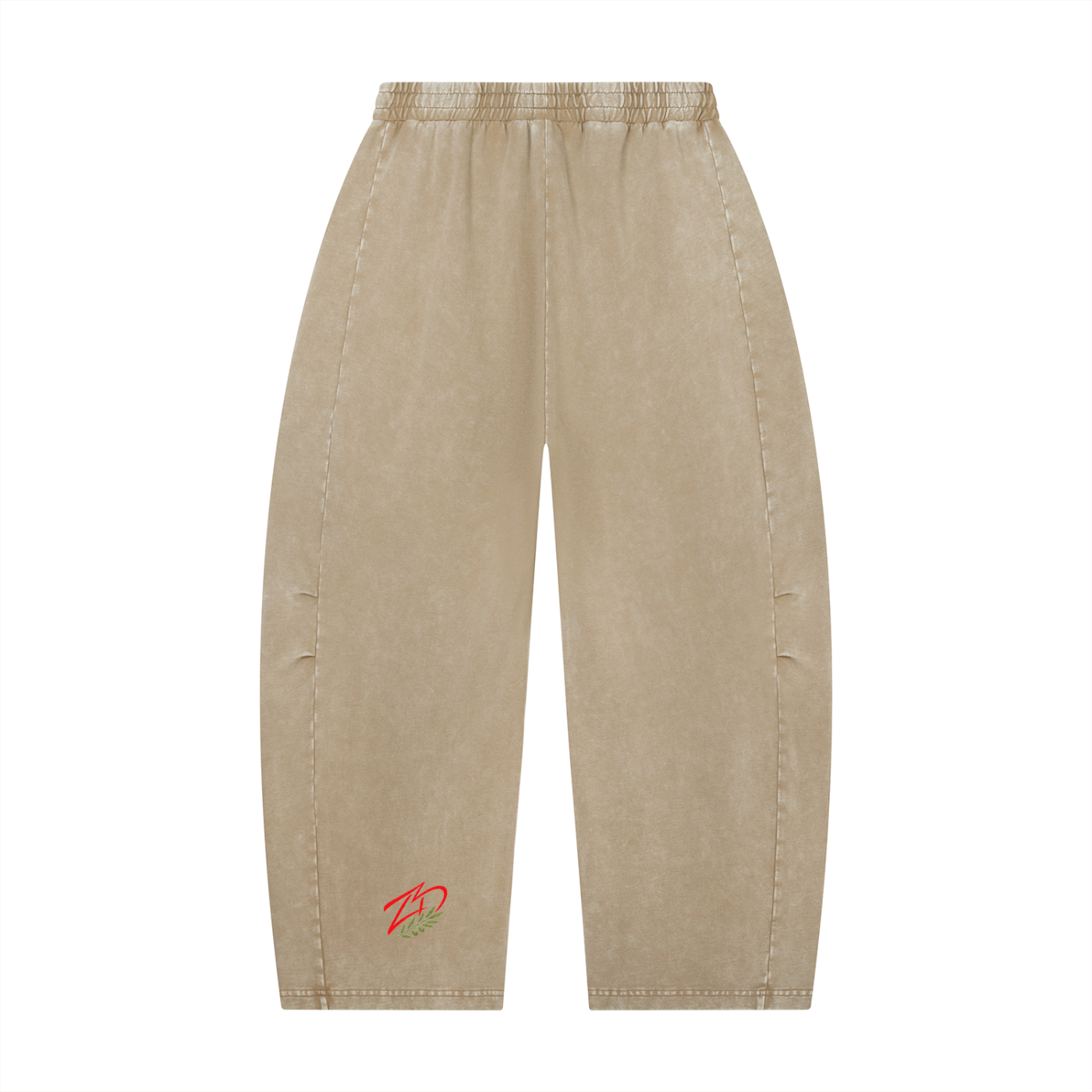 Olive Branch Pulse Unisex Barrel Leg Pants