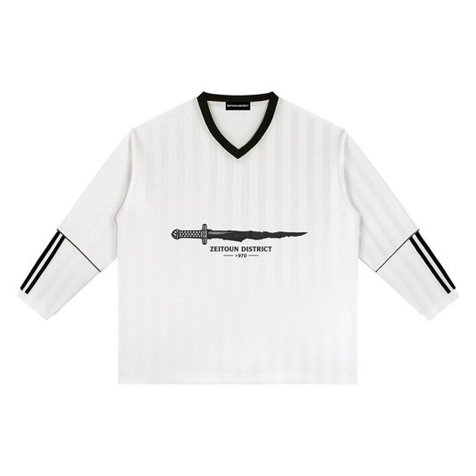 Sword of Returd Unisex Striped Soccer Jersey