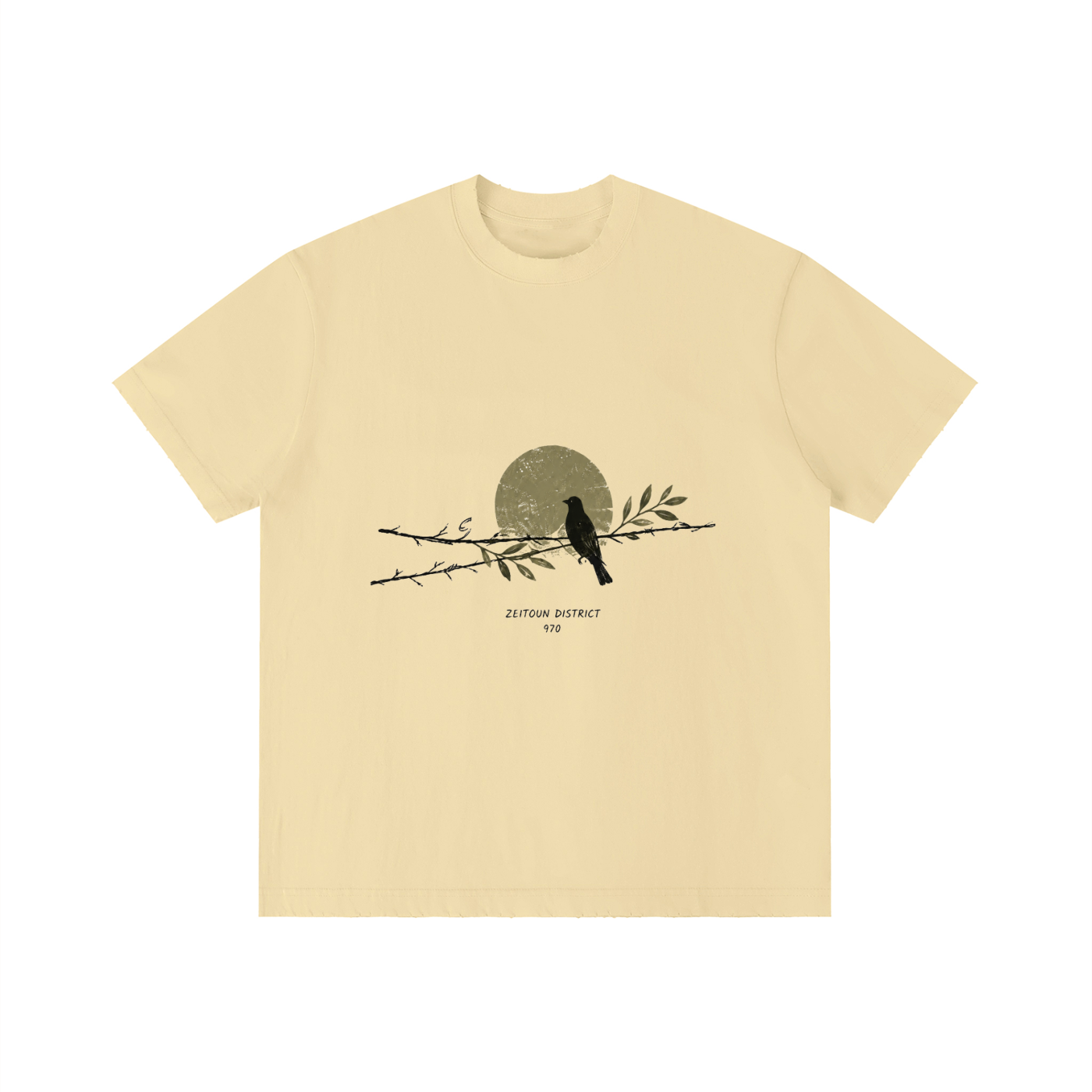 Bird on the Branch +970 Unisex Vintage Wash Distressed T-Shirt