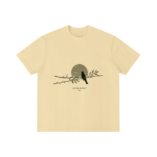 Bird on the Branch +970 Unisex Vintage Wash Distressed T-Shirt