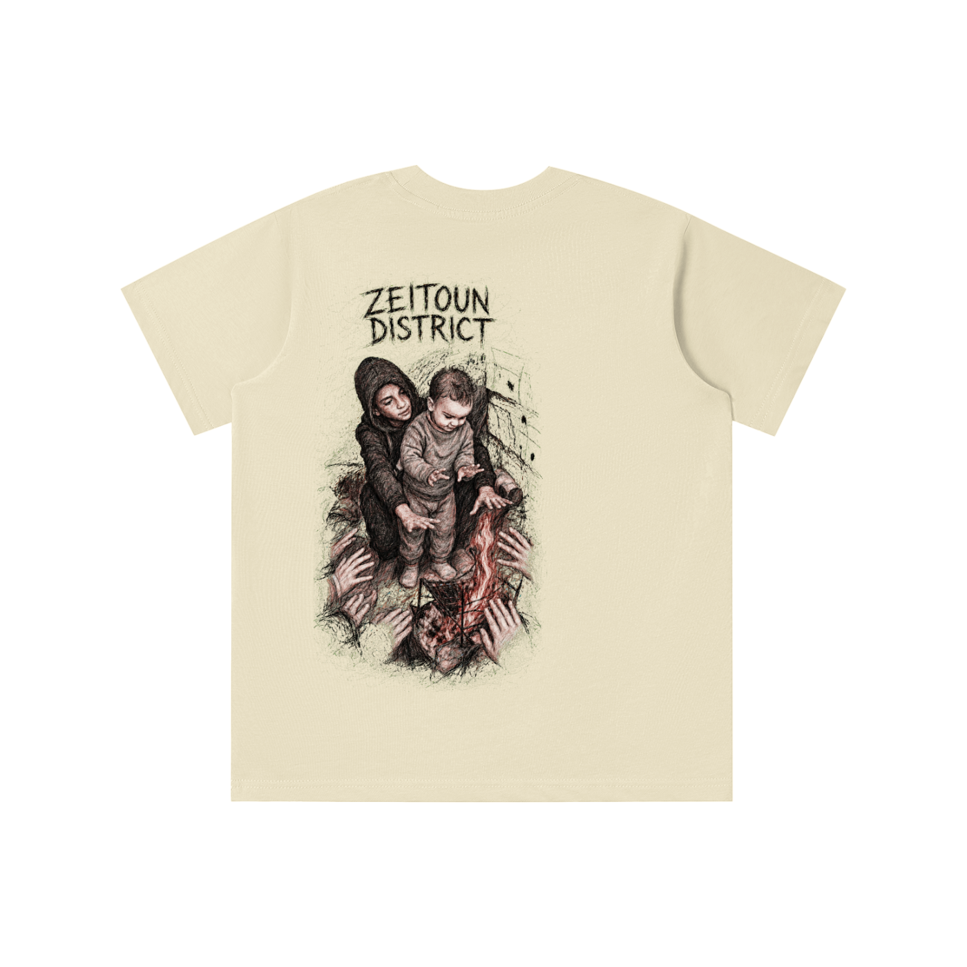 Palestinian Hands Around the Fire Essential Kids' T-shirt