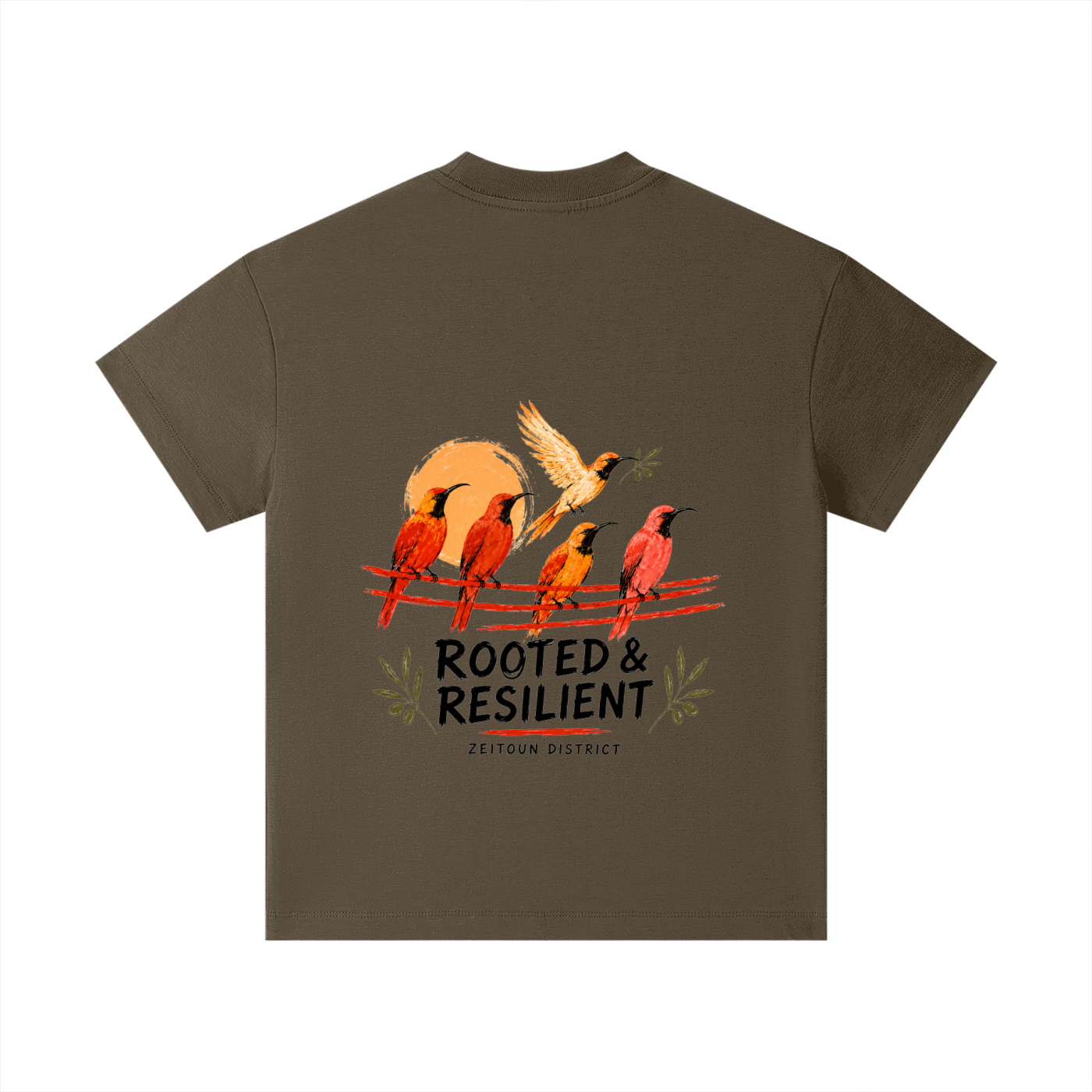Rooted in Light Palestinian Sun Bird Pure Cotton Essential Kids T-Shirt