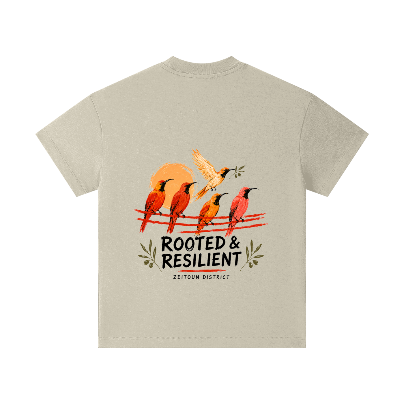 Rooted in Light Palestinian Sun Bird Pure Cotton Essential Kids T-Shirt