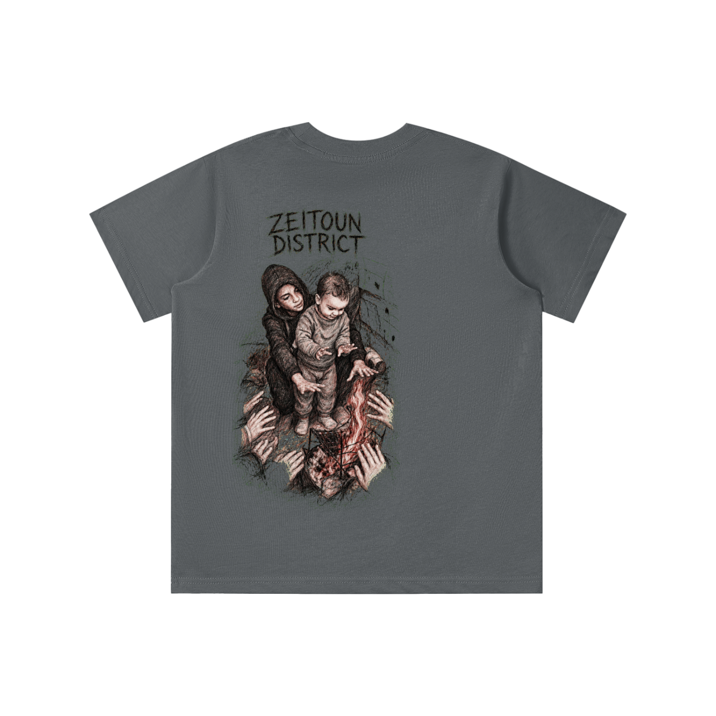 Palestinian Hands Around the Fire Essential Kids' T-shirt