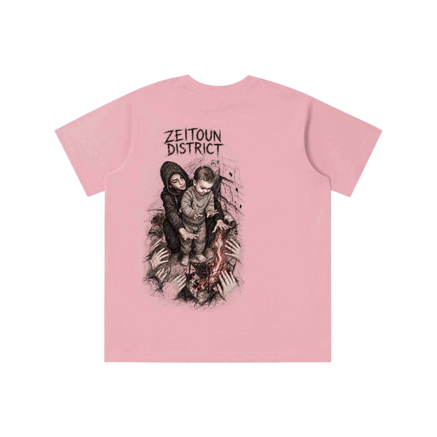 Palestinian Hands Around the Fire Essential Kids' T-shirt