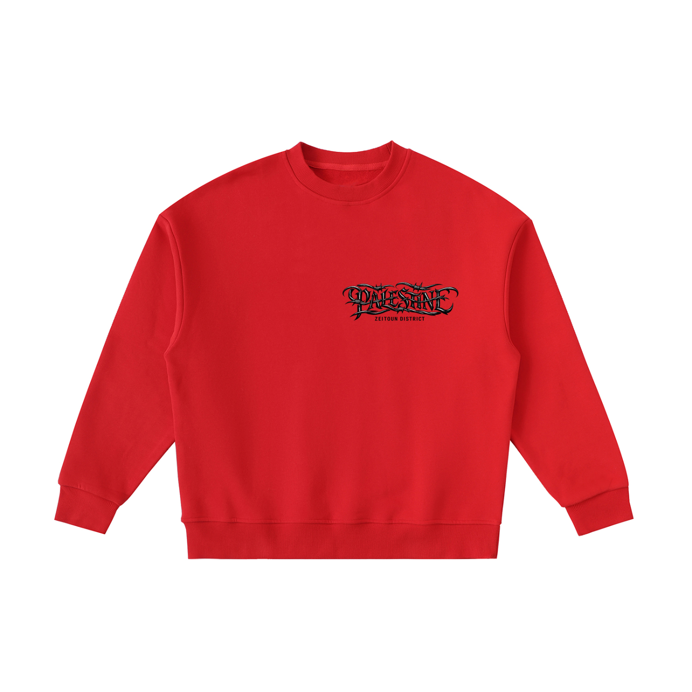 '+970 Palestine Essential Fleece Kids' Crewneck Sweatshirt