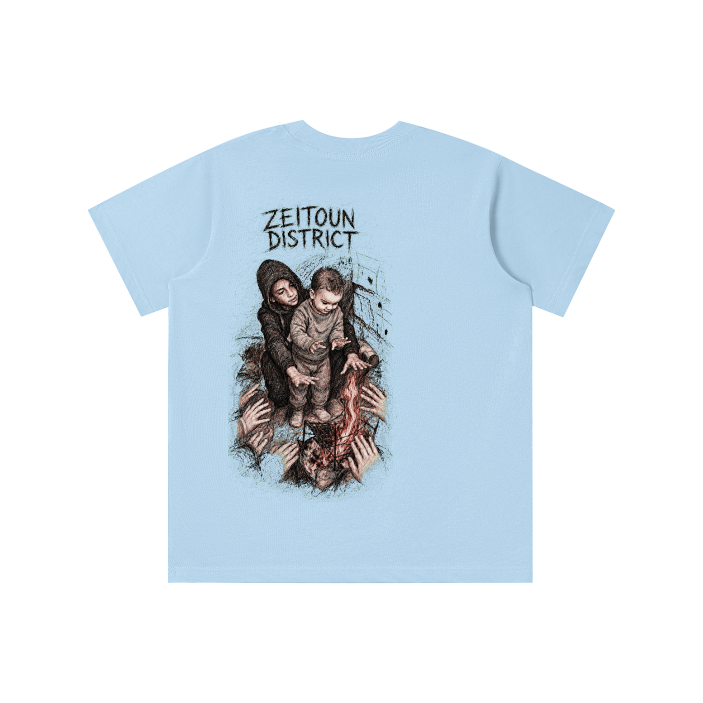 Palestinian Hands Around the Fire Essential Kids' T-shirt