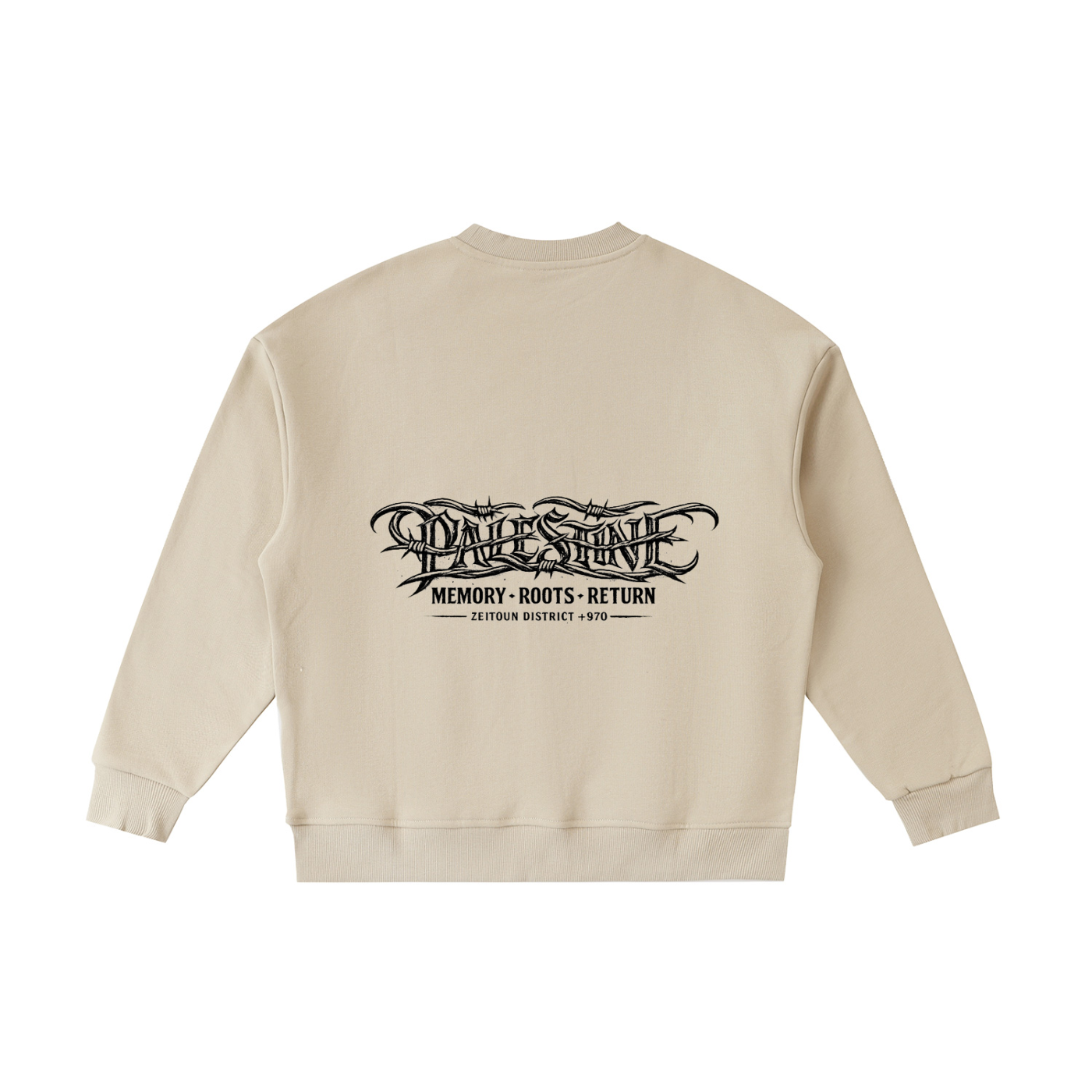 '+970 Palestine Essential Fleece Kids' Crewneck Sweatshirt