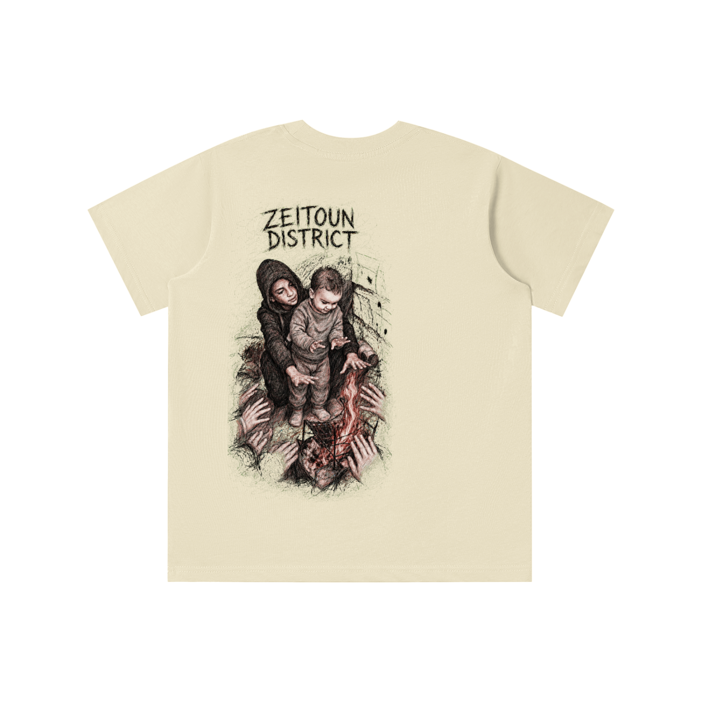 Palestinian Hands Around the Fire Essential Kids' T-shirt