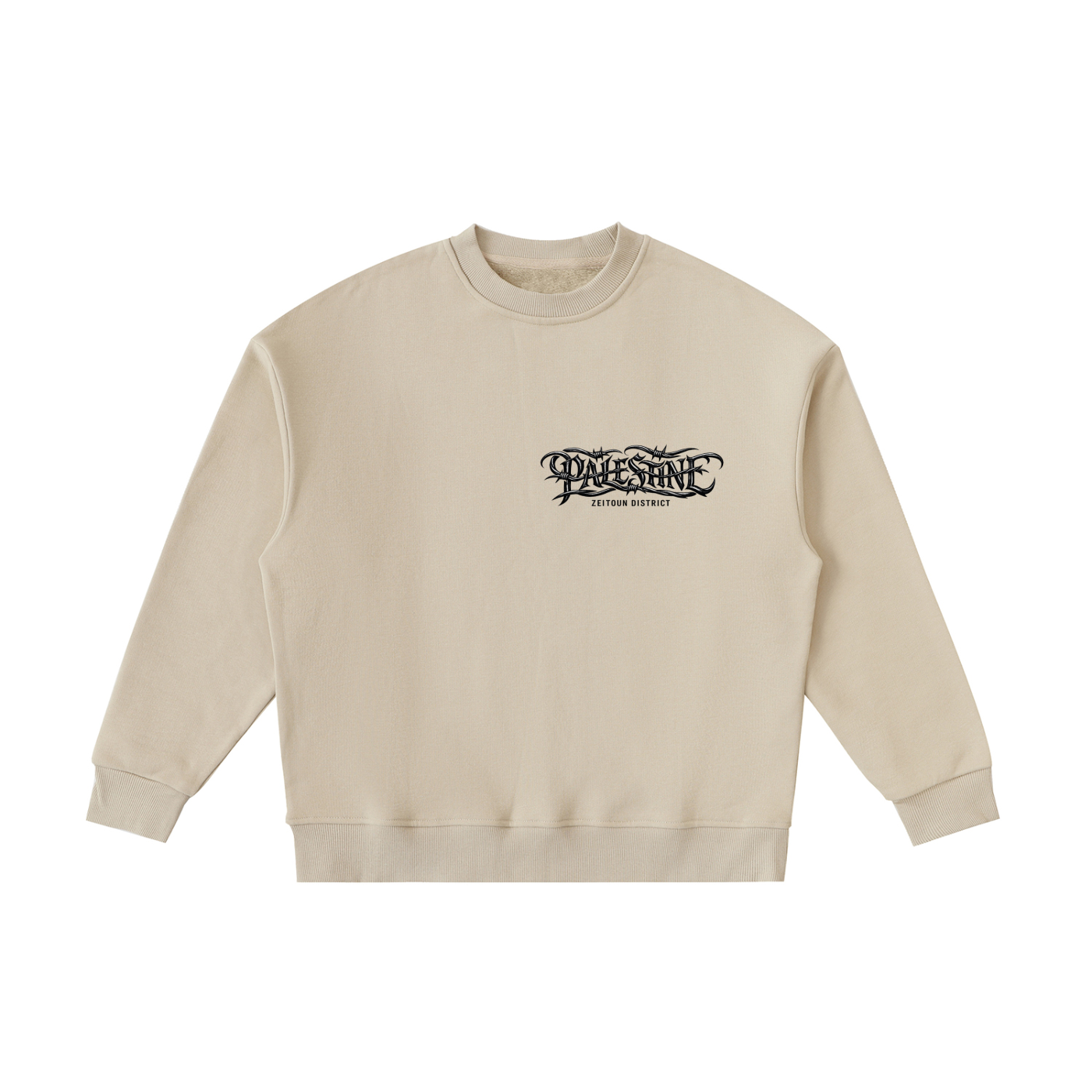 '+970 Palestine Essential Fleece Kids' Crewneck Sweatshirt