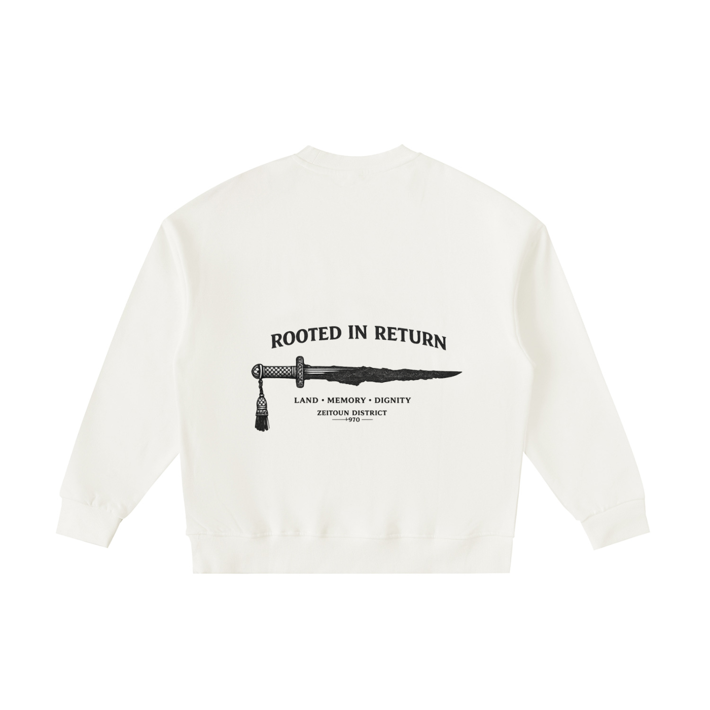 Sword of Return Palestinian Essential Fleece Kids' Crewneck Sweatshirt