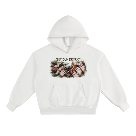 Hands Around the Fire Essential Heavyweight Fleece Hoodie