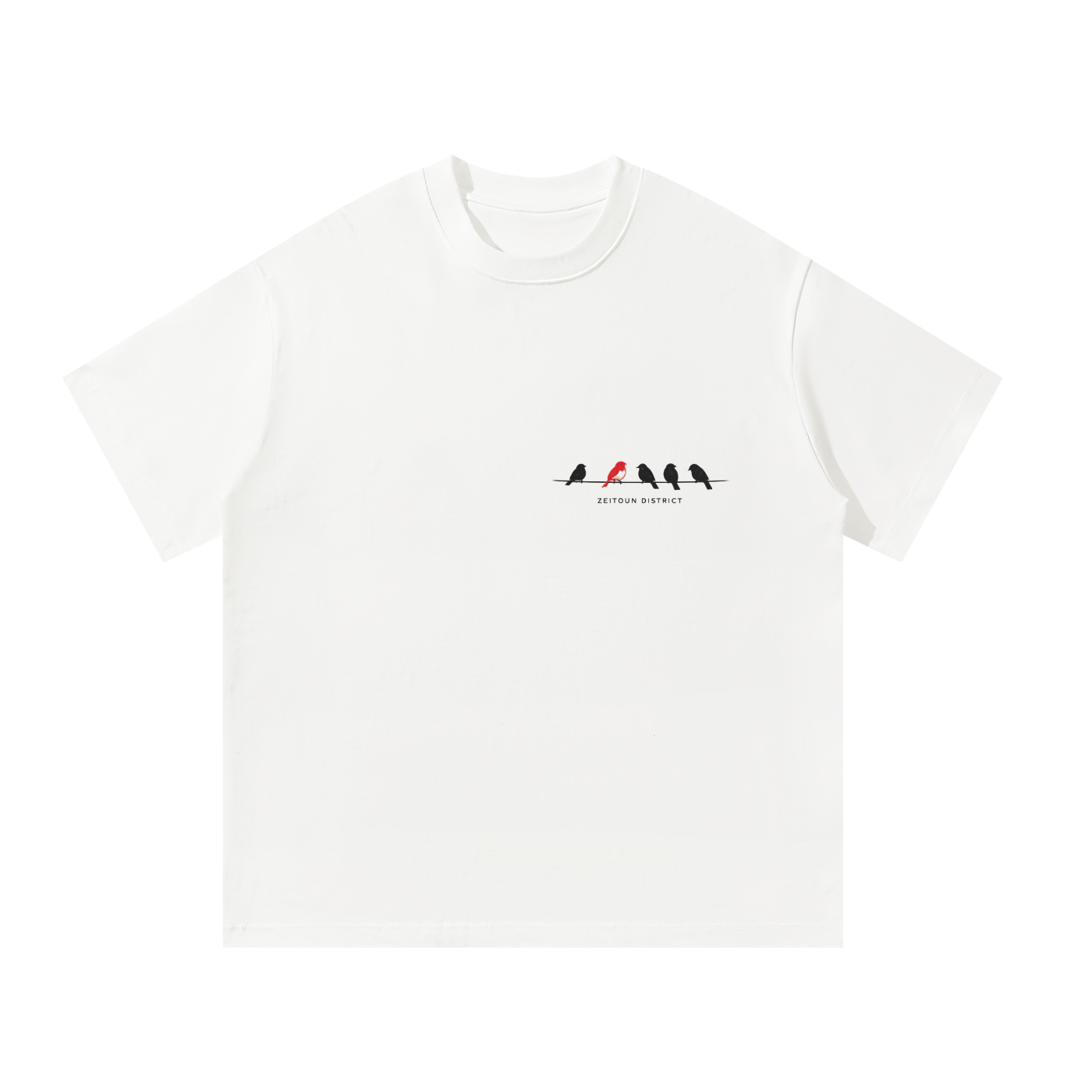 '+970 Birds on Wire Unisex Oversized T-Shirt