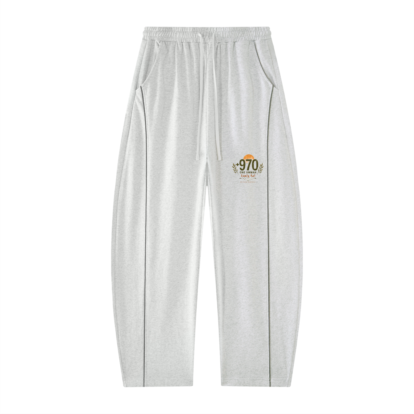 +970 One Ummah Unisex Heavyweight Barrel Leg Sweatpants