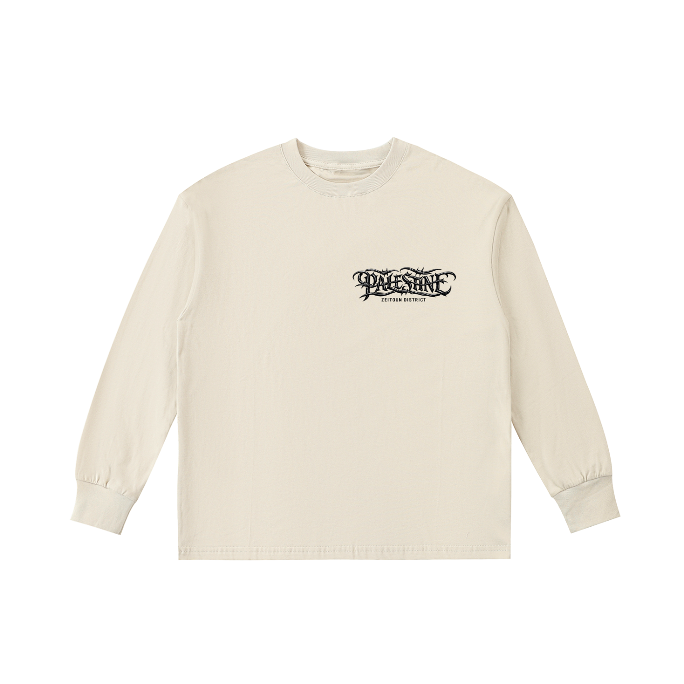 '+970 Palestine Kids' Quick-Dry Cotton Long-Sleeve Tee