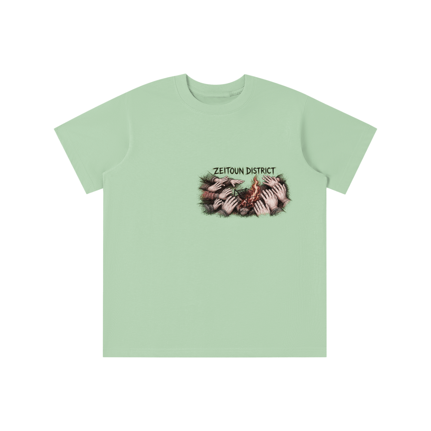 Palestinian Hands Around the Fire Essential Kids' T-shirt