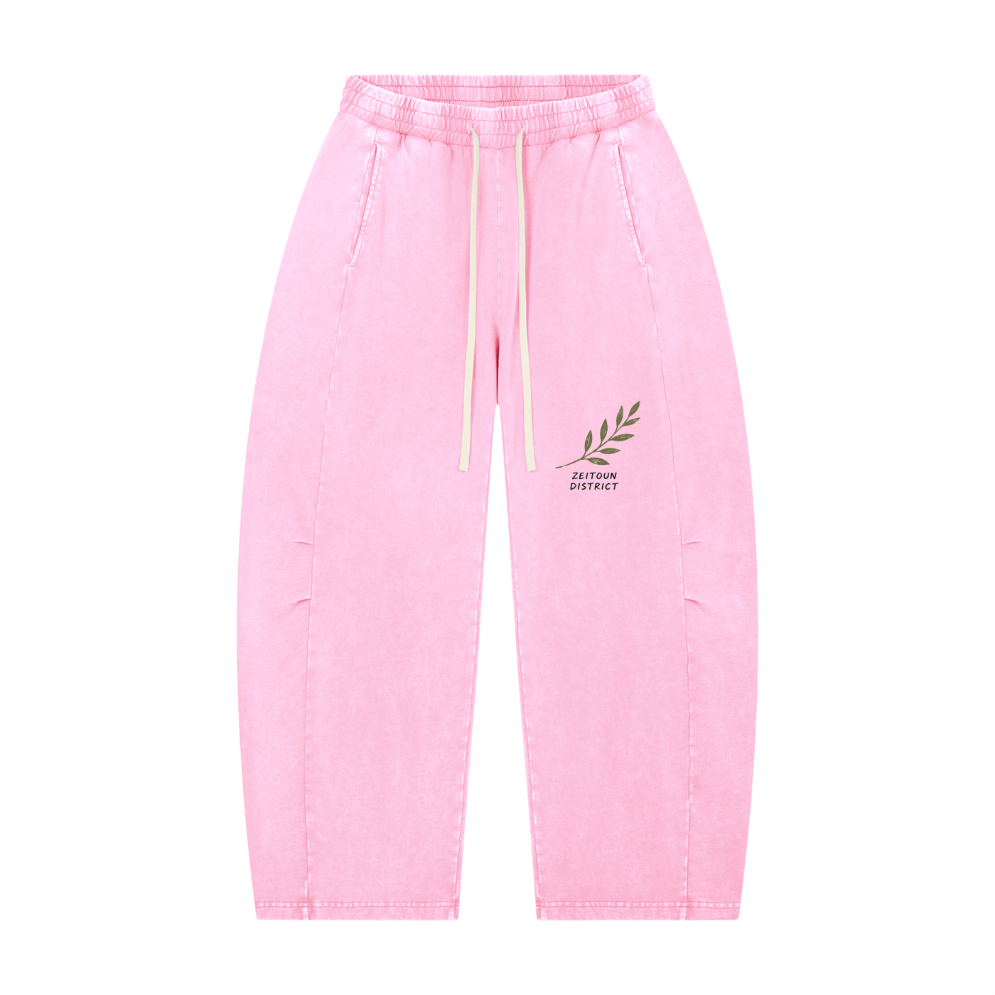 Olive Branch Pulse Unisex Barrel Leg Pants