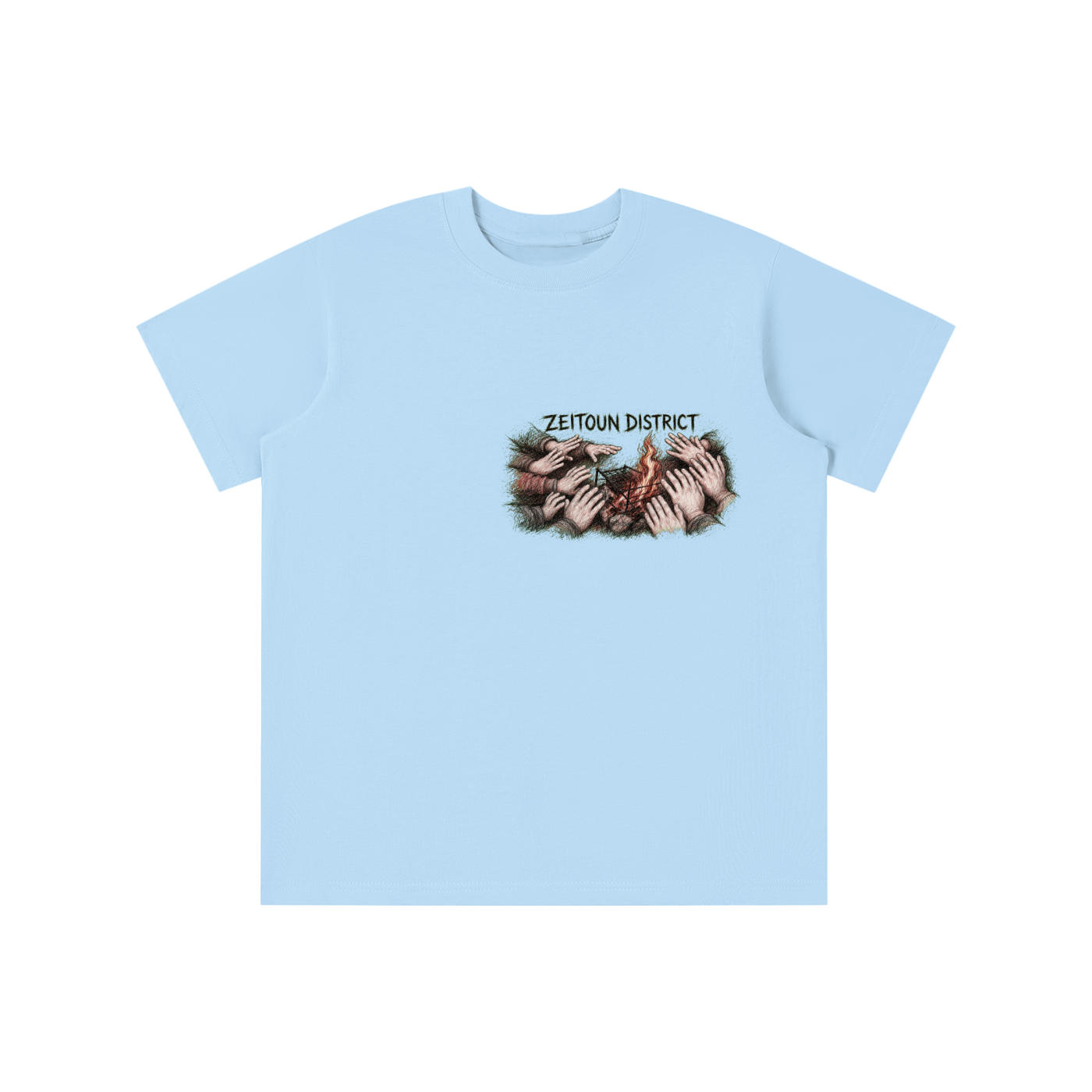 Palestinian Hands Around the Fire Essential Kids' T-shirt