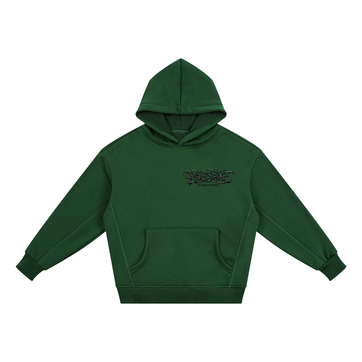 '+970 Palestine Essential Kids' Fleece Hoodie