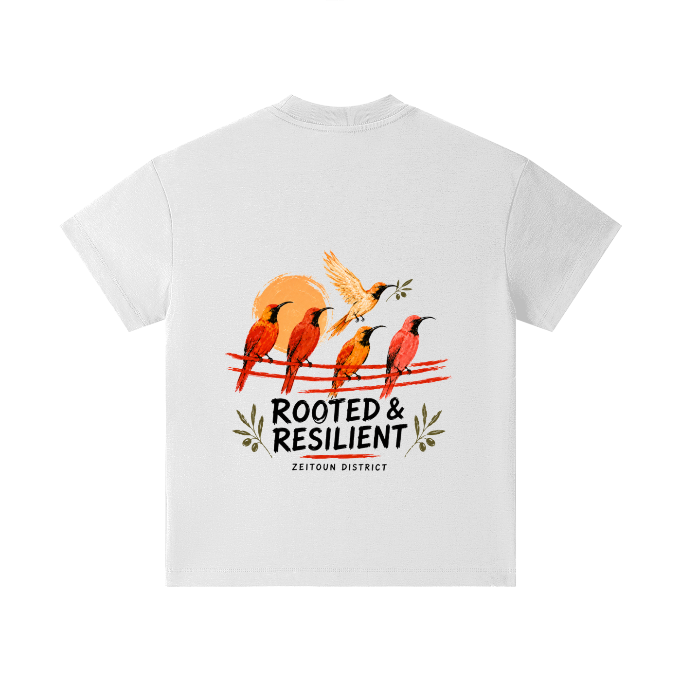 Rooted in Light Palestinian Sun Bird Pure Cotton Essential Kids T-Shirt