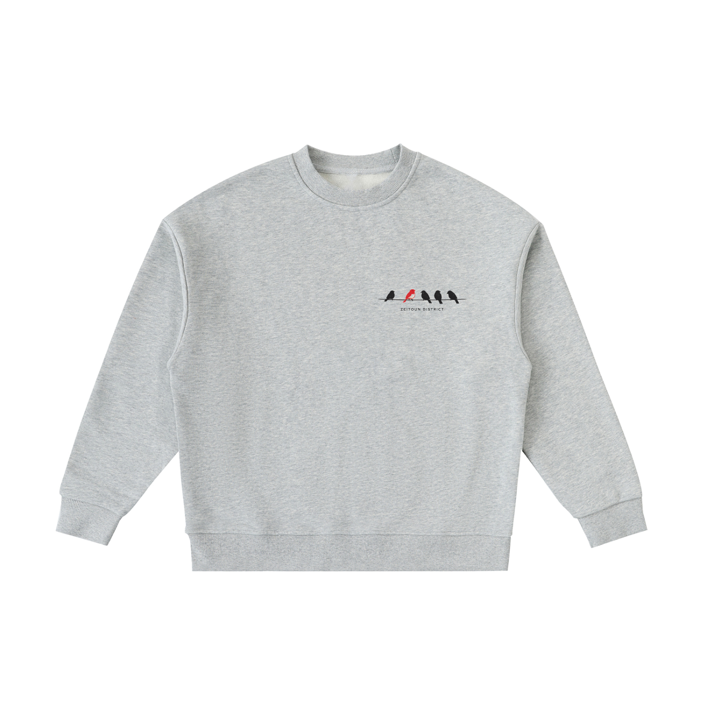 '+970 Birds on Wire Essential Fleece Kids' Crewneck Sweatshirt