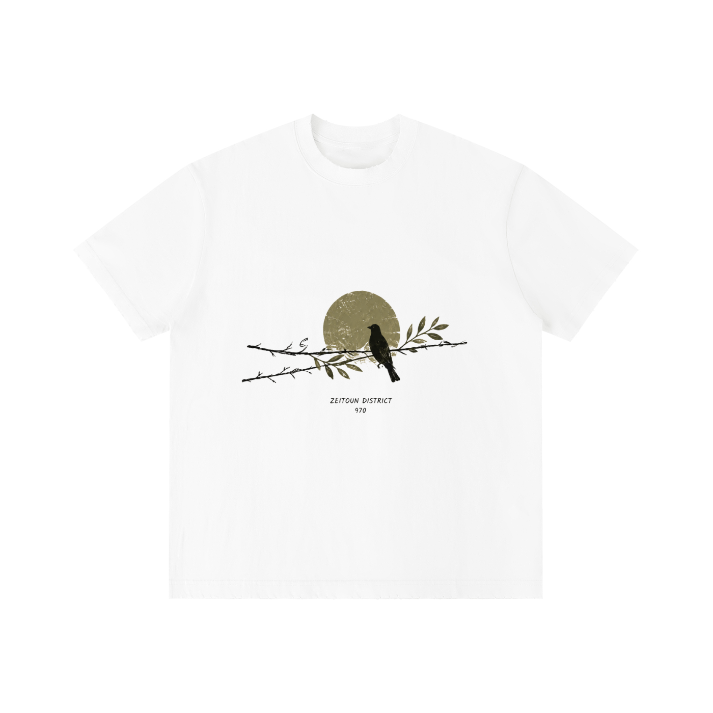 Bird on the Branch +970 Unisex Vintage Wash Distressed T-Shirt
