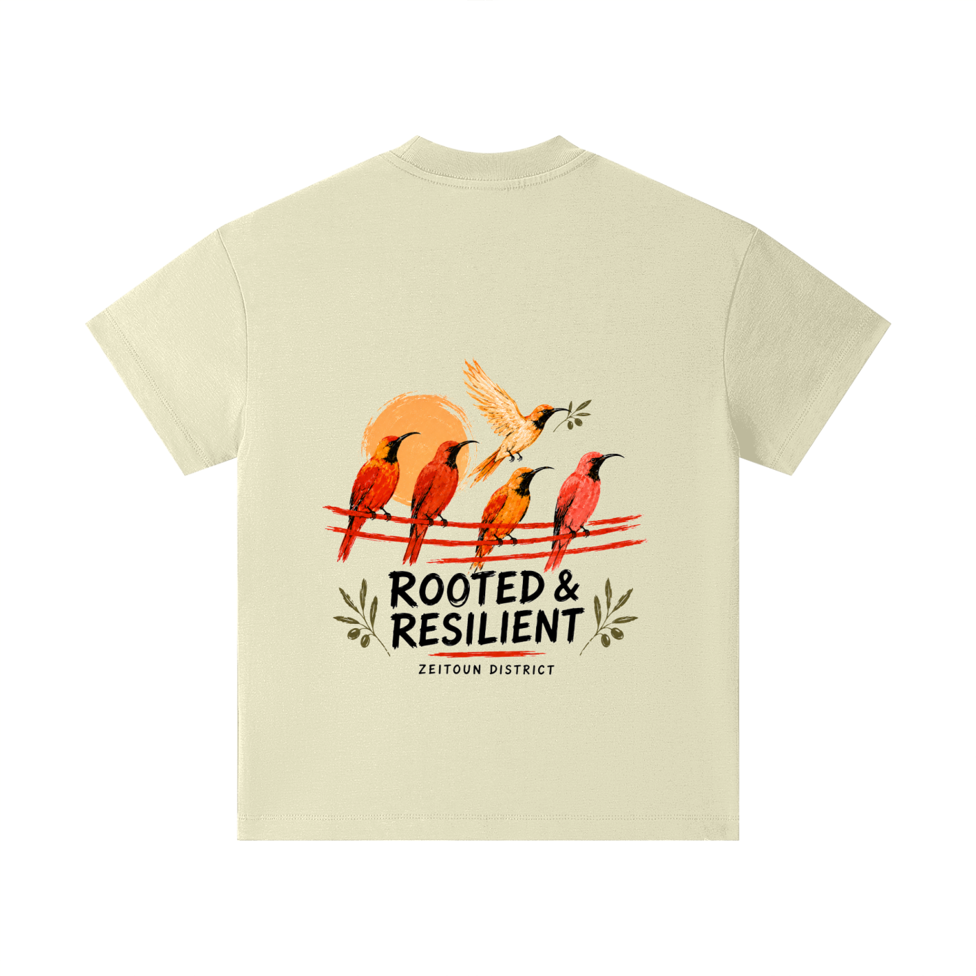 Rooted in Light Palestinian Sun Bird Pure Cotton Essential Kids T-Shirt