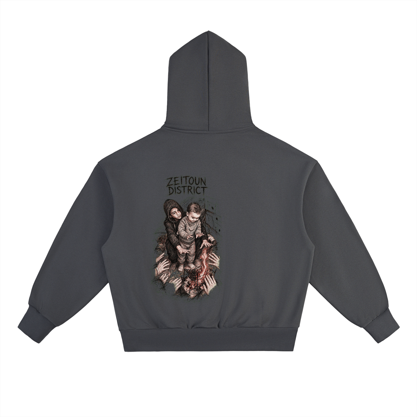 Hands Around the Fire Essential Heavyweight Fleece Hoodie