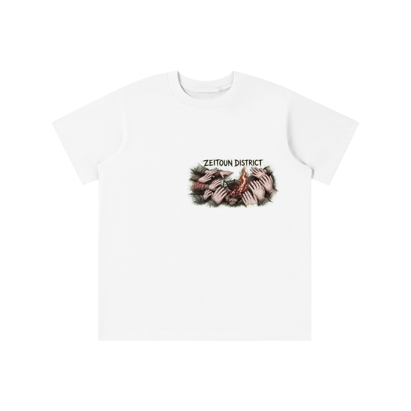 Palestinian Hands Around the Fire Essential Kids' T-shirt