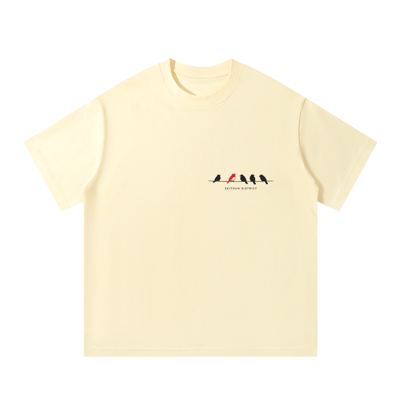 '+970 Birds on Wire Unisex Oversized T-Shirt