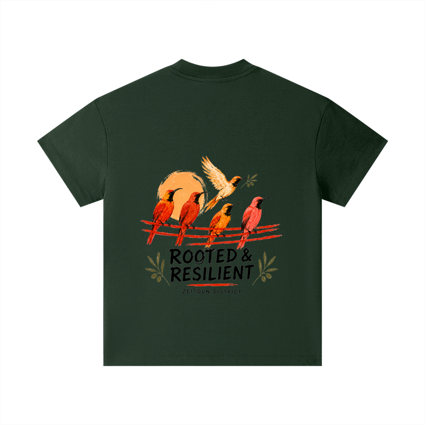 Rooted in Light Palestinian Sun Bird Pure Cotton Essential Kids T-Shirt