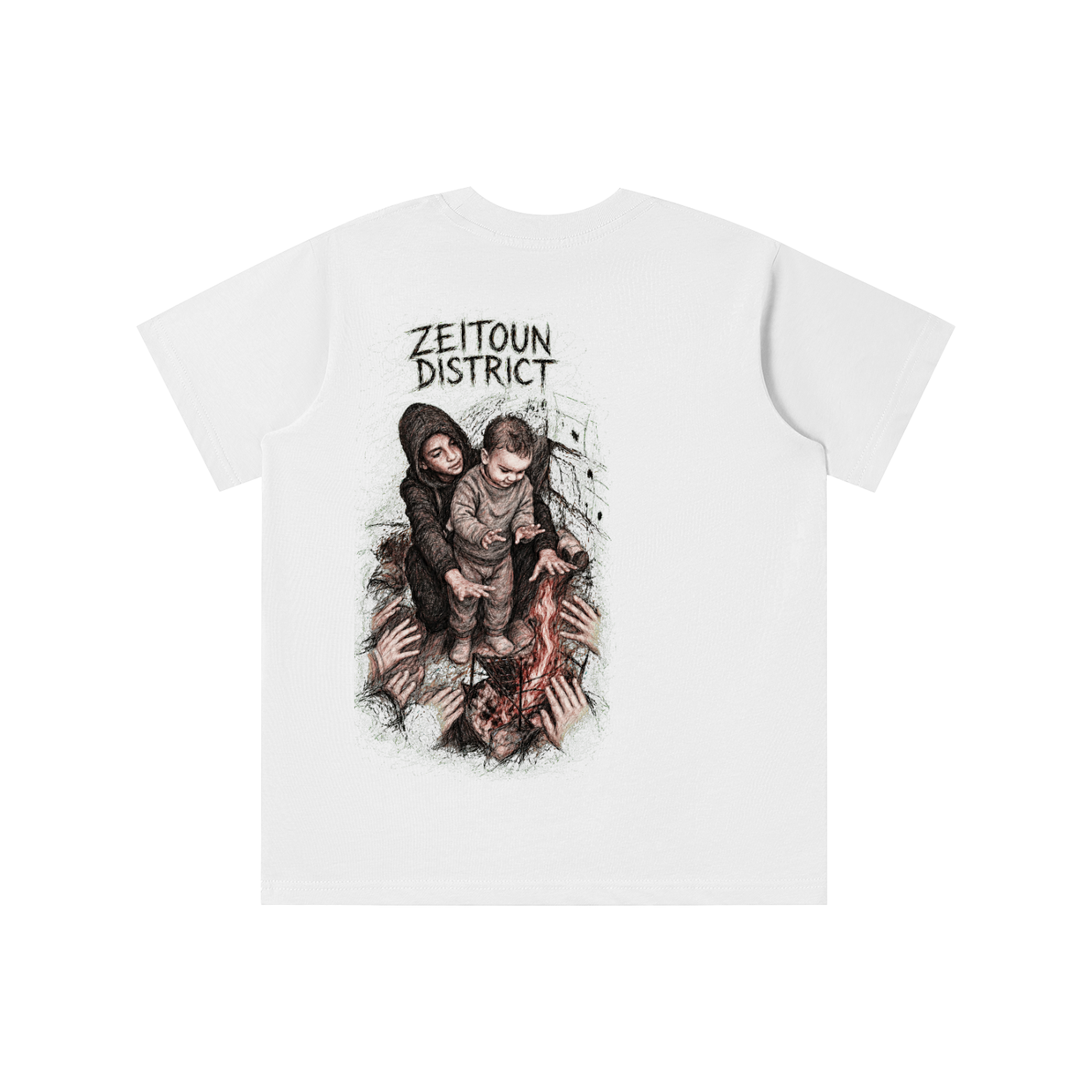 Palestinian Hands Around the Fire Essential Kids' T-shirt