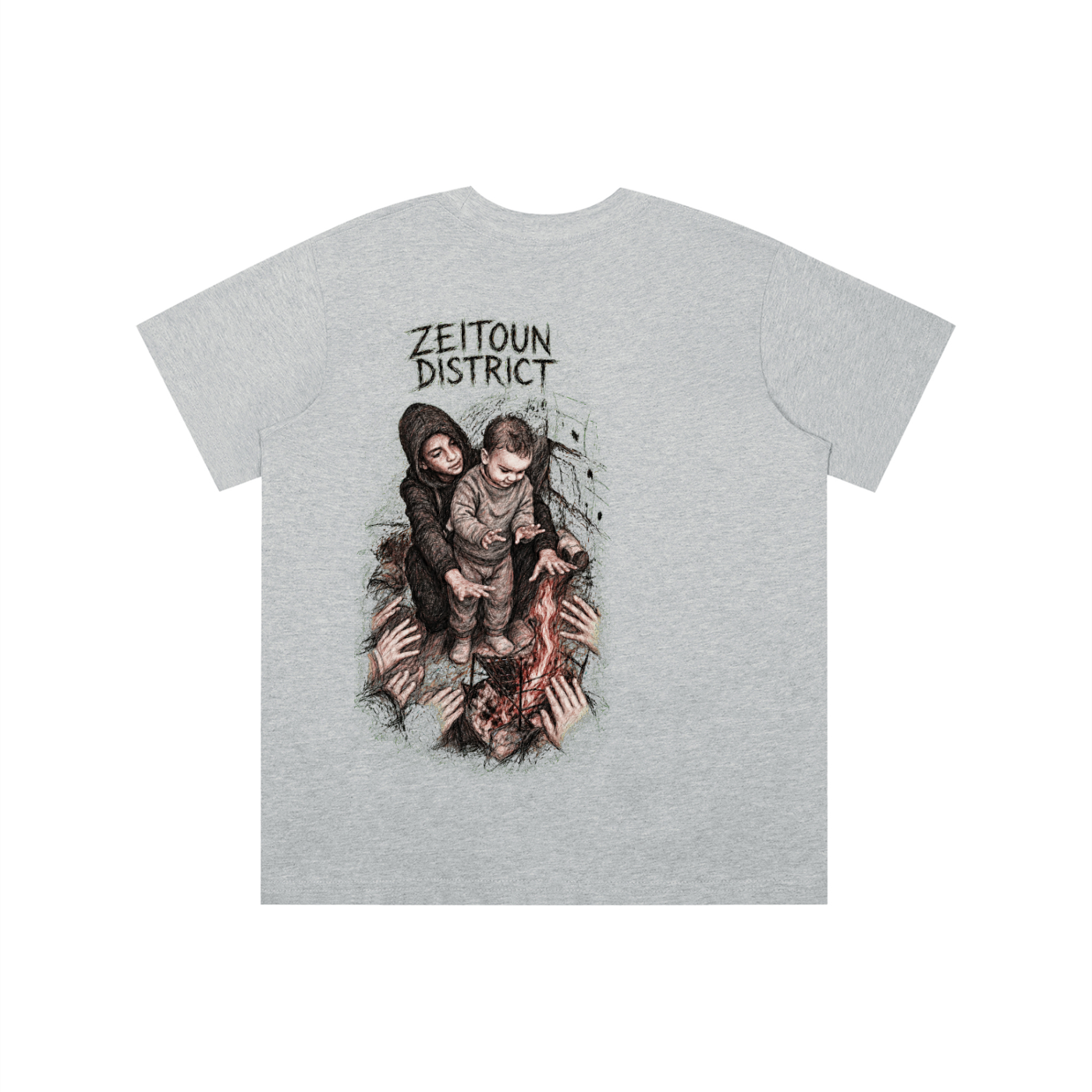 Palestinian Hands Around the Fire Essential Kids' T-shirt