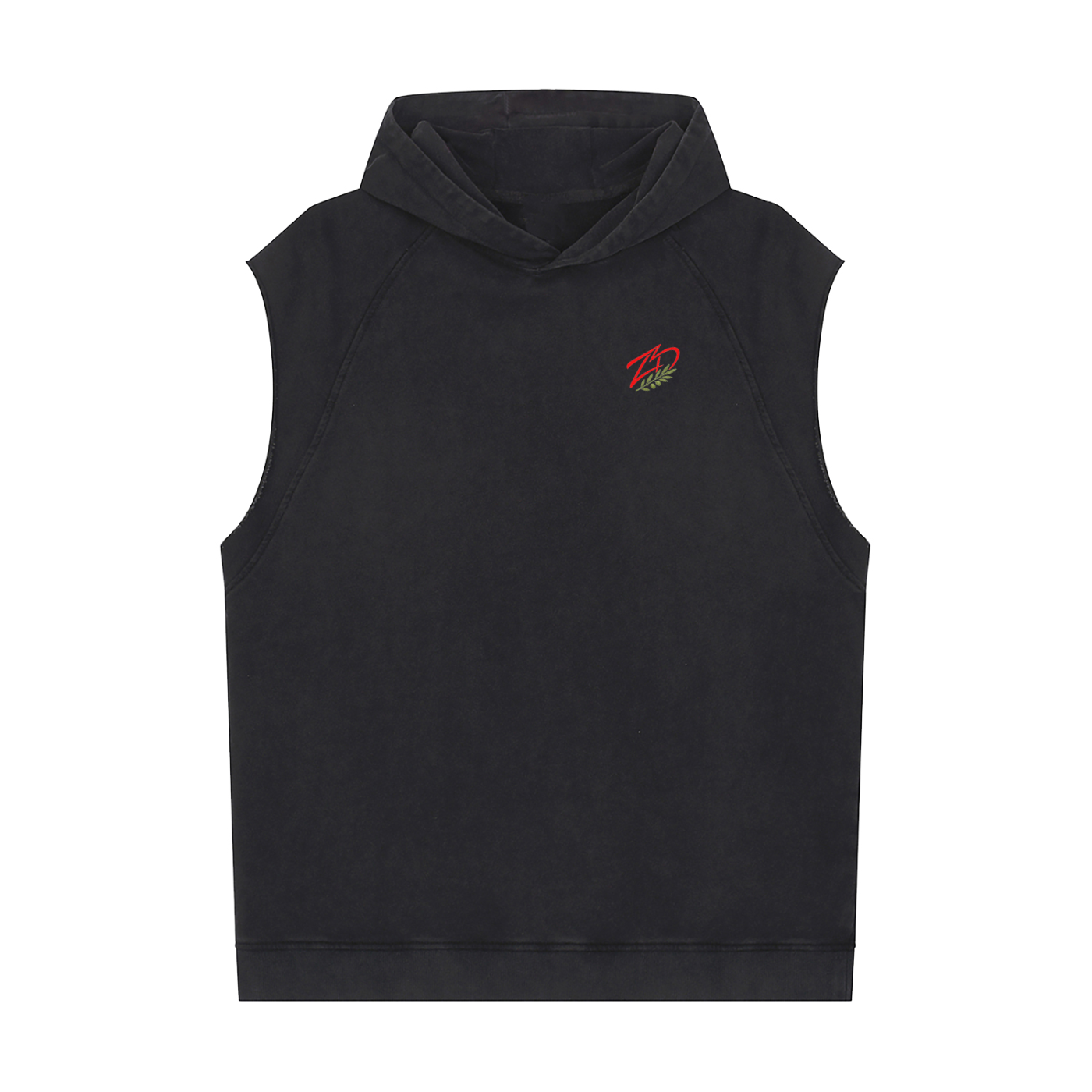 Hayy Al-Zeitoun Snow Washed Sleeveless Hoodie — Zeitoun District