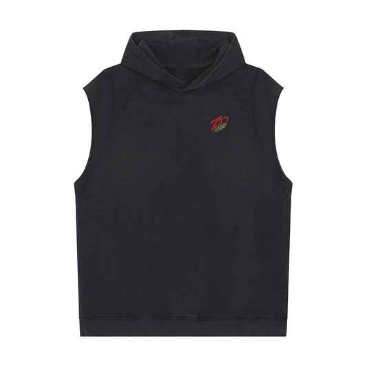 Hayy Al-Zeitoun Snow Washed Sleeveless Hoodie — Zeitoun District